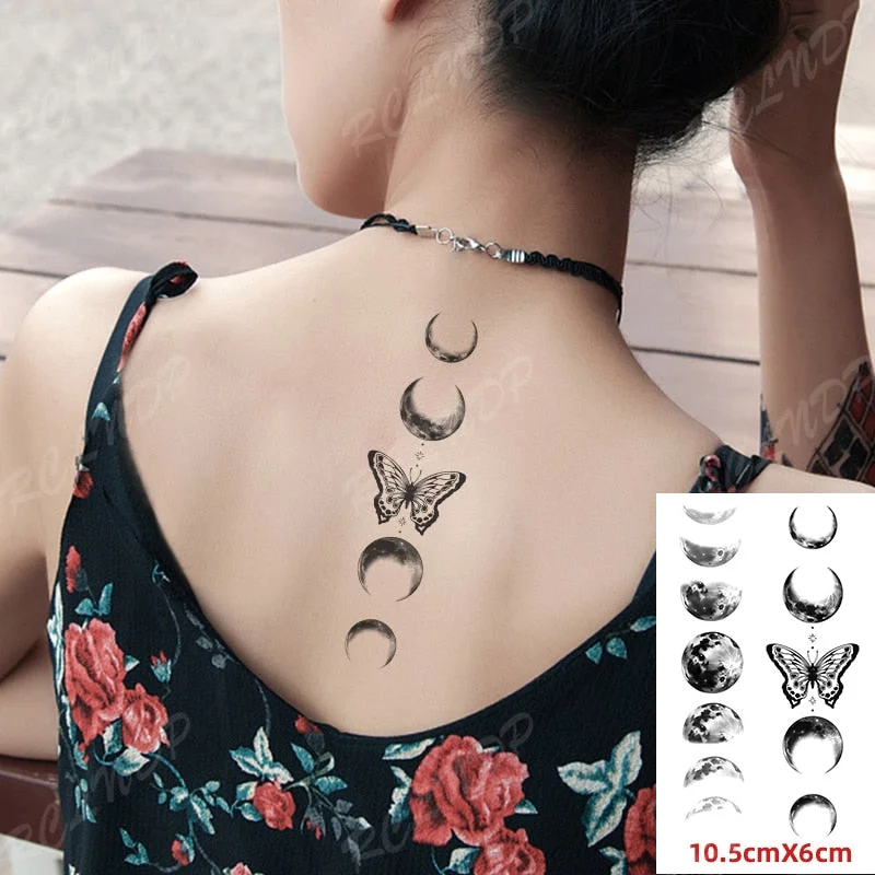 Waterproof Temporary Tattoo Sticker Shark Big Fish Anchor Sea Animal Body Art Flash Tatto Fake Tatoo for Women Men