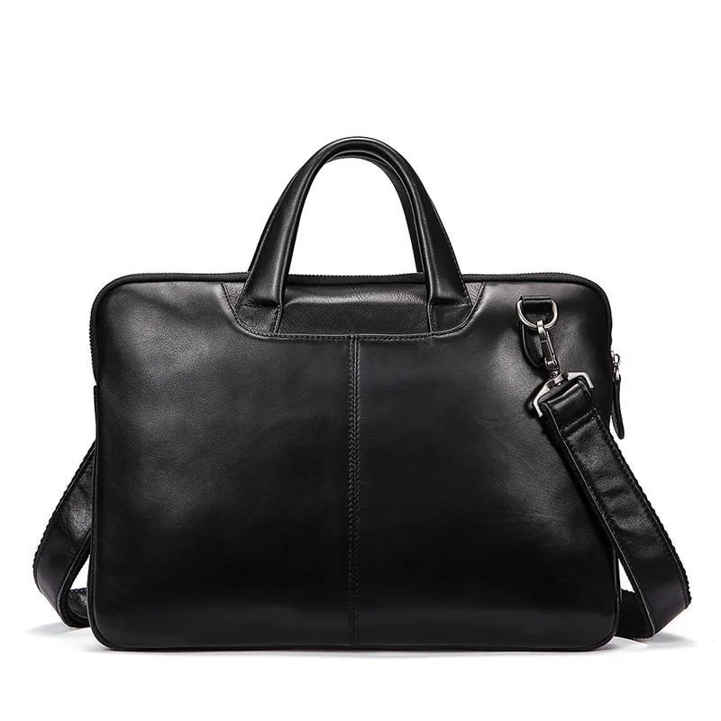 Large Capacity Durable Business Casual Case Leather Handbags