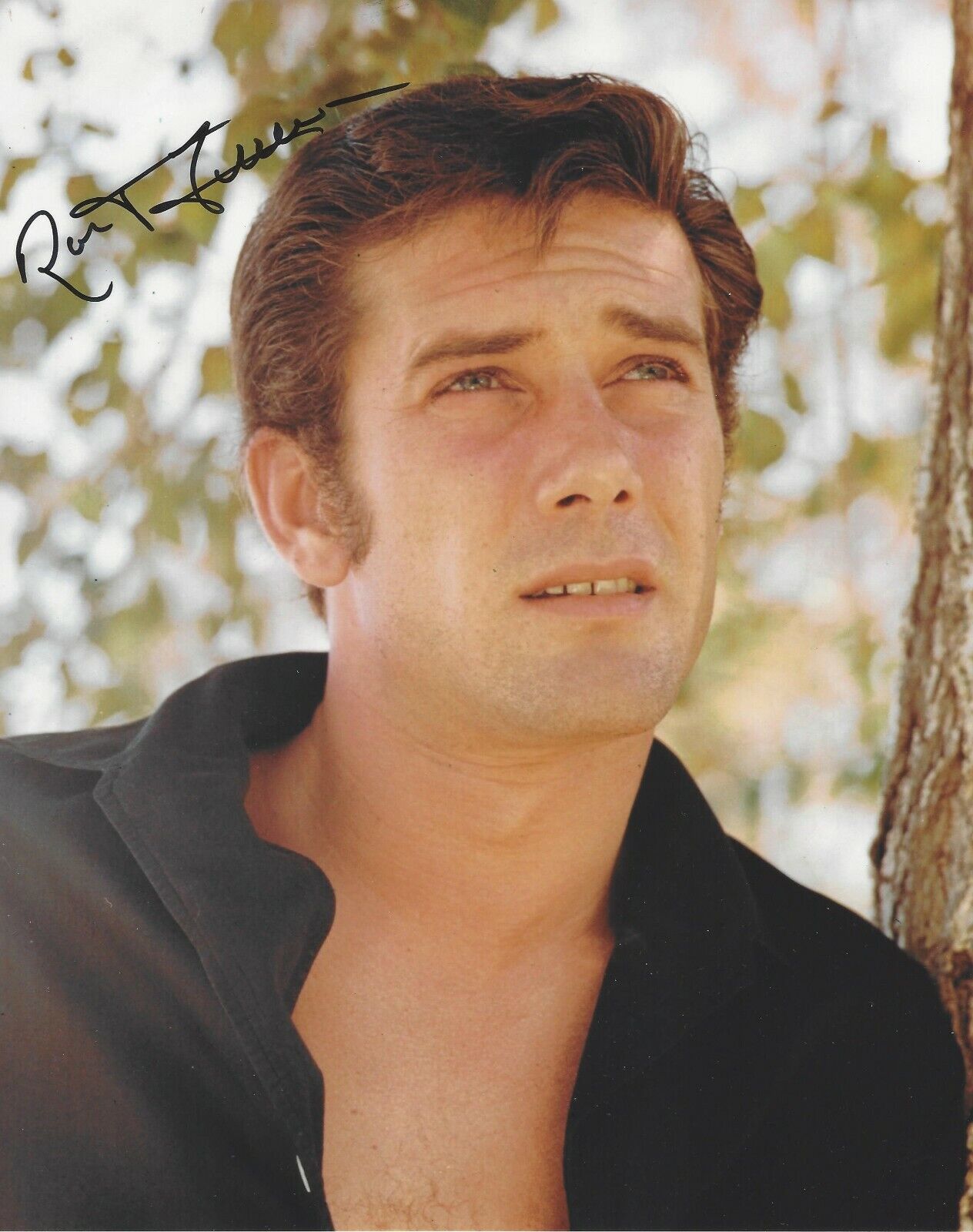 ROBERT FULLER SIGNED AUTHENTIC 'LARAMIE' 8x10 Photo Poster painting 1 w/COA WAGON TRAIN ACTOR