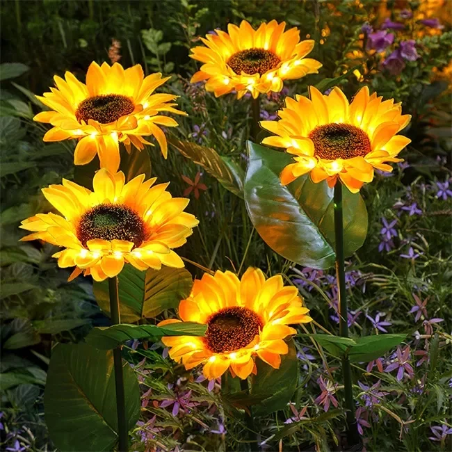 Waterproof Solar Garden Sunflower Lamp - tree - Codlins