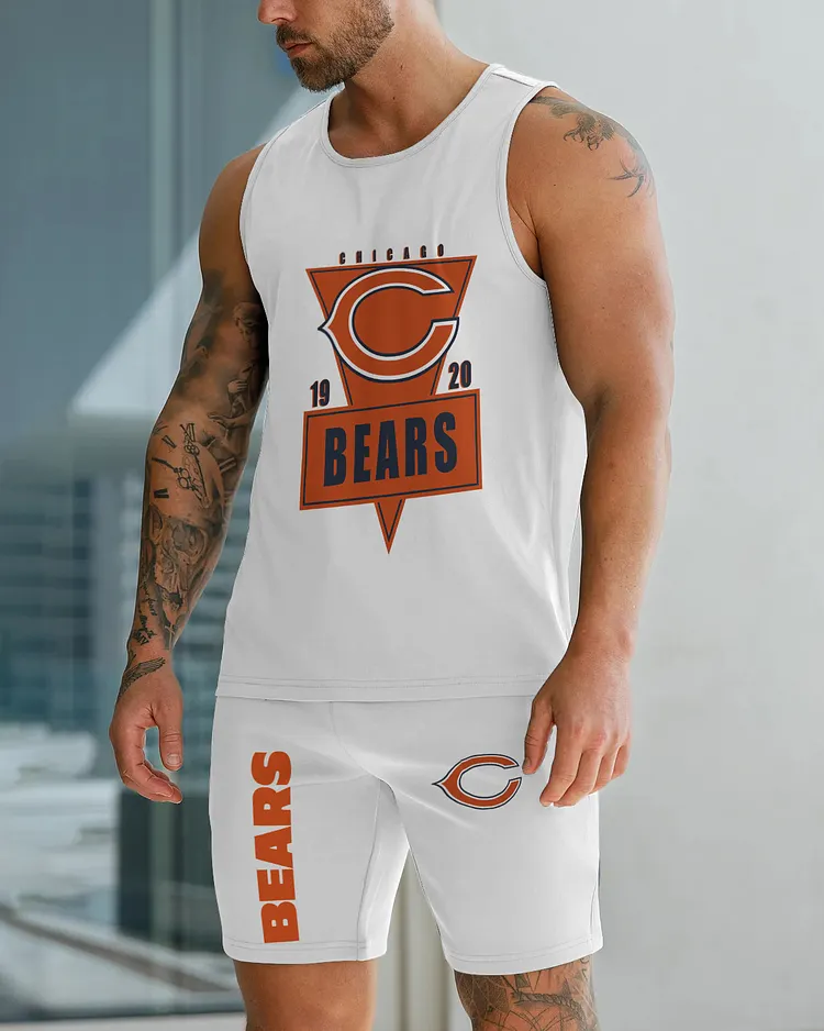 Chicago Bears Limited Men's Tank Top And Shorts Set