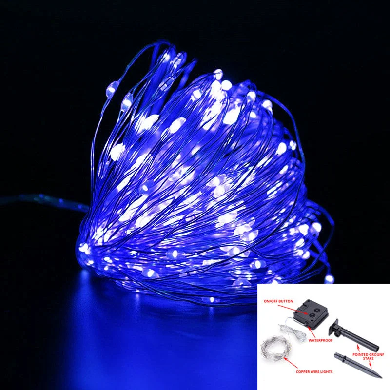 Solar LED String Lights Outdoor String Light, LEDs Fairy Holiday Christmas Party Garland Solar Garden Waterproof Decor