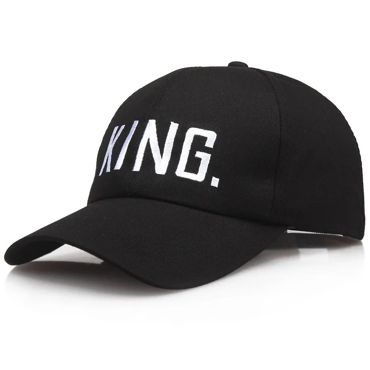 Accessories Black Summer Spring Lightweight KING QUEEN Embroidery Visor Sun Hats Cotton Baseball Caps Snapback Cap