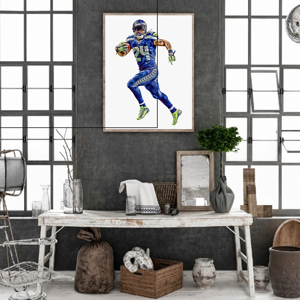 Full Round Diamond Painting 40*50cm - Rugby Division