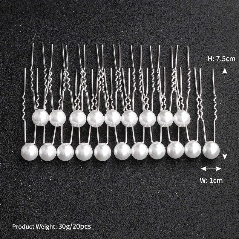 18 Hairpin Set Size Mix And Match Pearl U-shaped Pin Jewelry Daily Ball Head Hairpin
