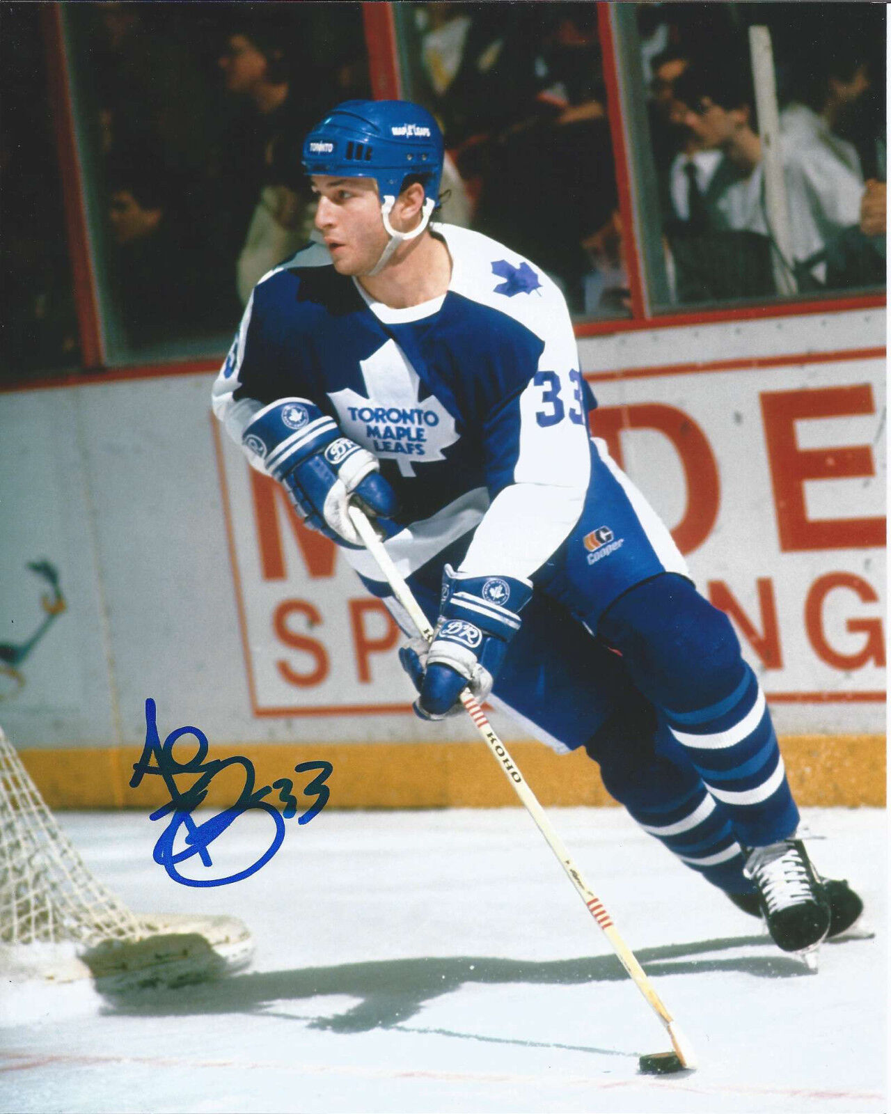 TORONTO MAPLE LEAFS AL IAFRATE SIGNED 8X10 Photo Poster painting W/COA WASHINGTON CAPITALS