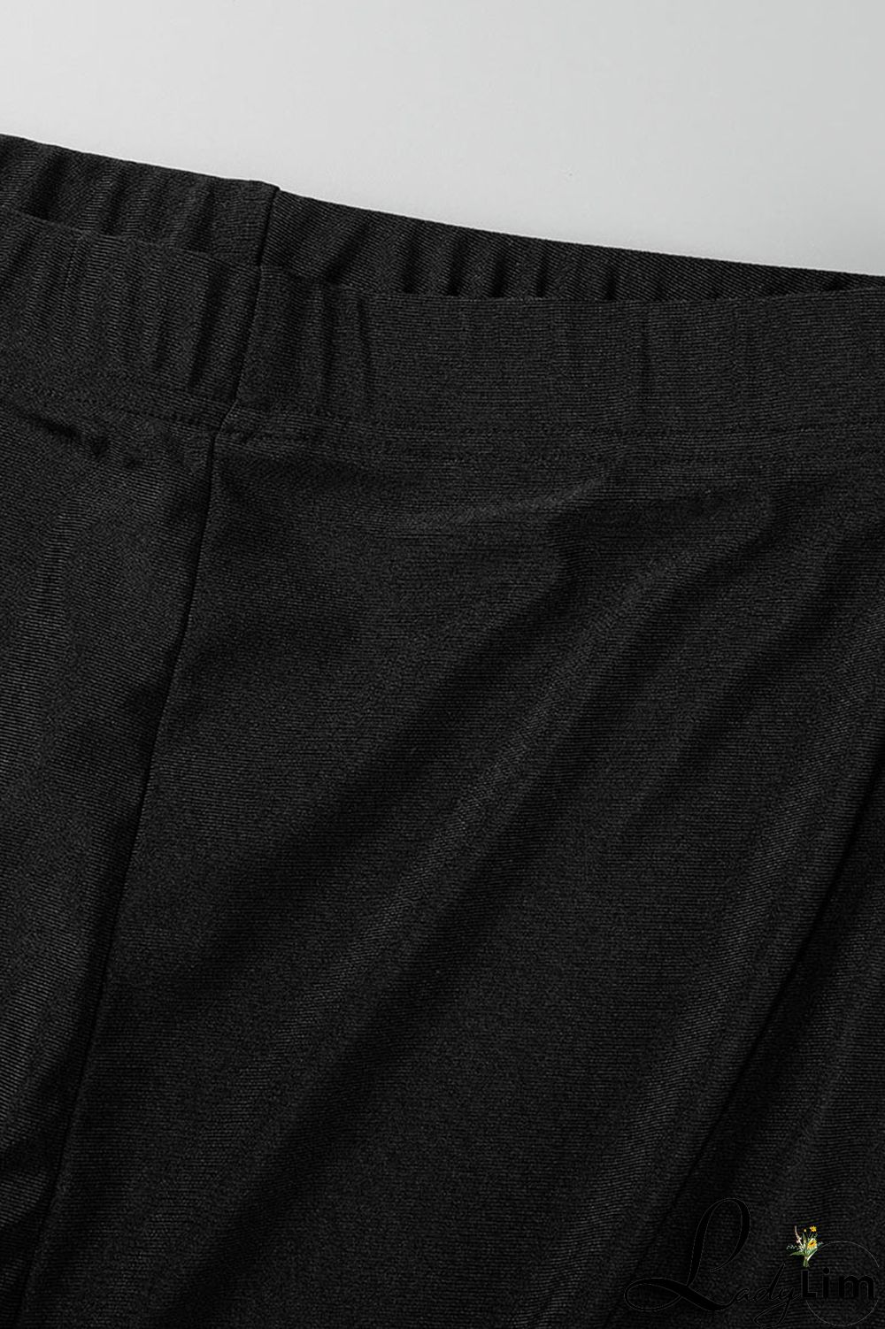 Rose Red Casual Solid Patchwork High Waist Speaker Solid Color Bottoms