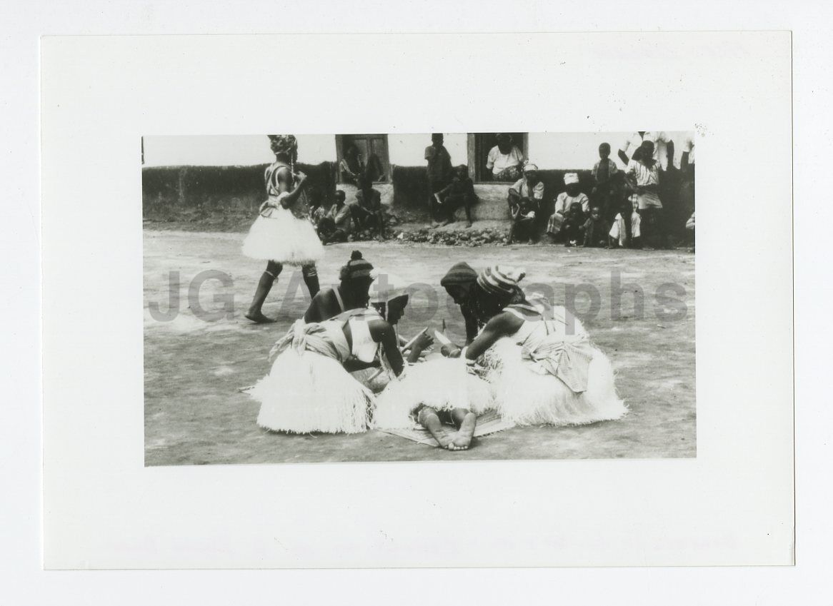 Historic Liberia - Vintage Publication Photo Poster paintinggraph - Traditional Dancers