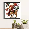 Cerf de Noël 5d bricolage diamant art kits de peinture pour décoration murale à la maison 30x30cm