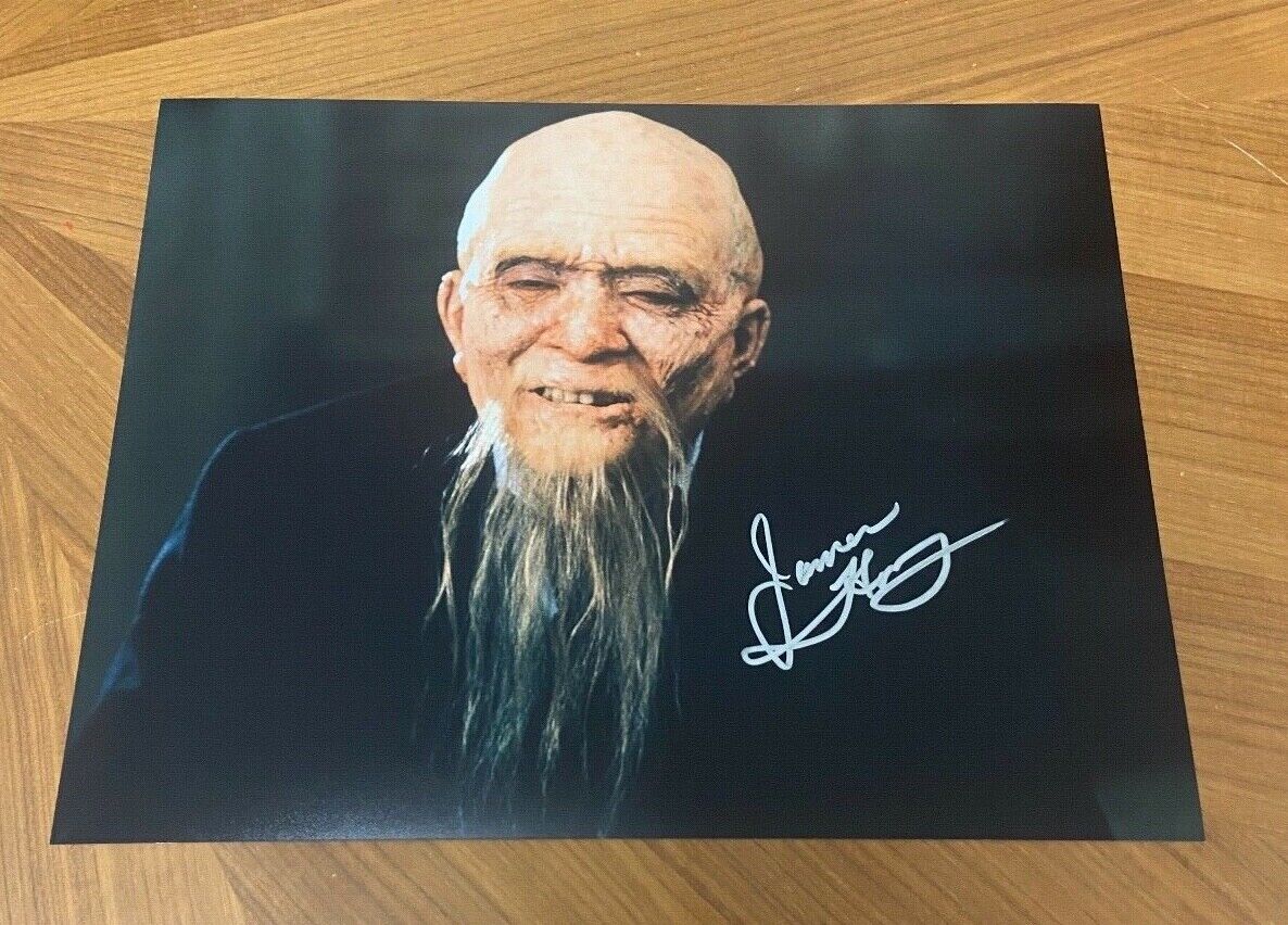 * JAMES HONG * signed 11x14 Photo Poster painting * BIG TROUBLE IN LITTLE CHINA *LO PAN* COA 6