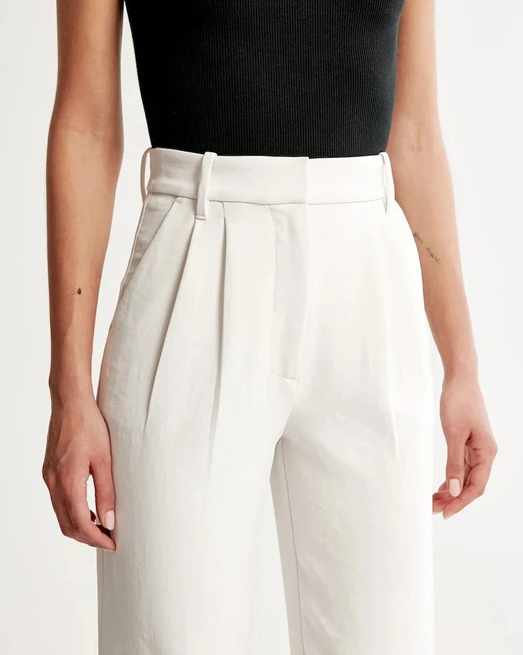 Effortless Tailored Wide Leg Pants