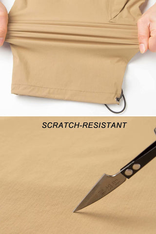 Men's Workout Gym Shorts with 7 Pockets Quick Dry 3/4 Capri for Hiking