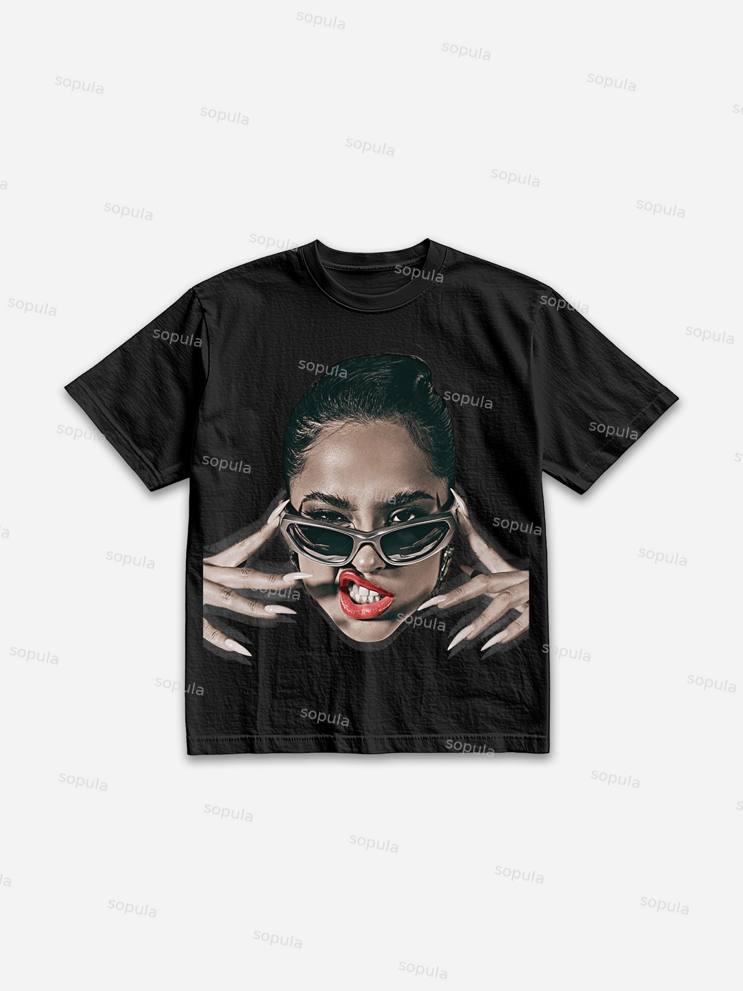 Street Trend Portrait Graphic Cotton T-shirt - SOPULA