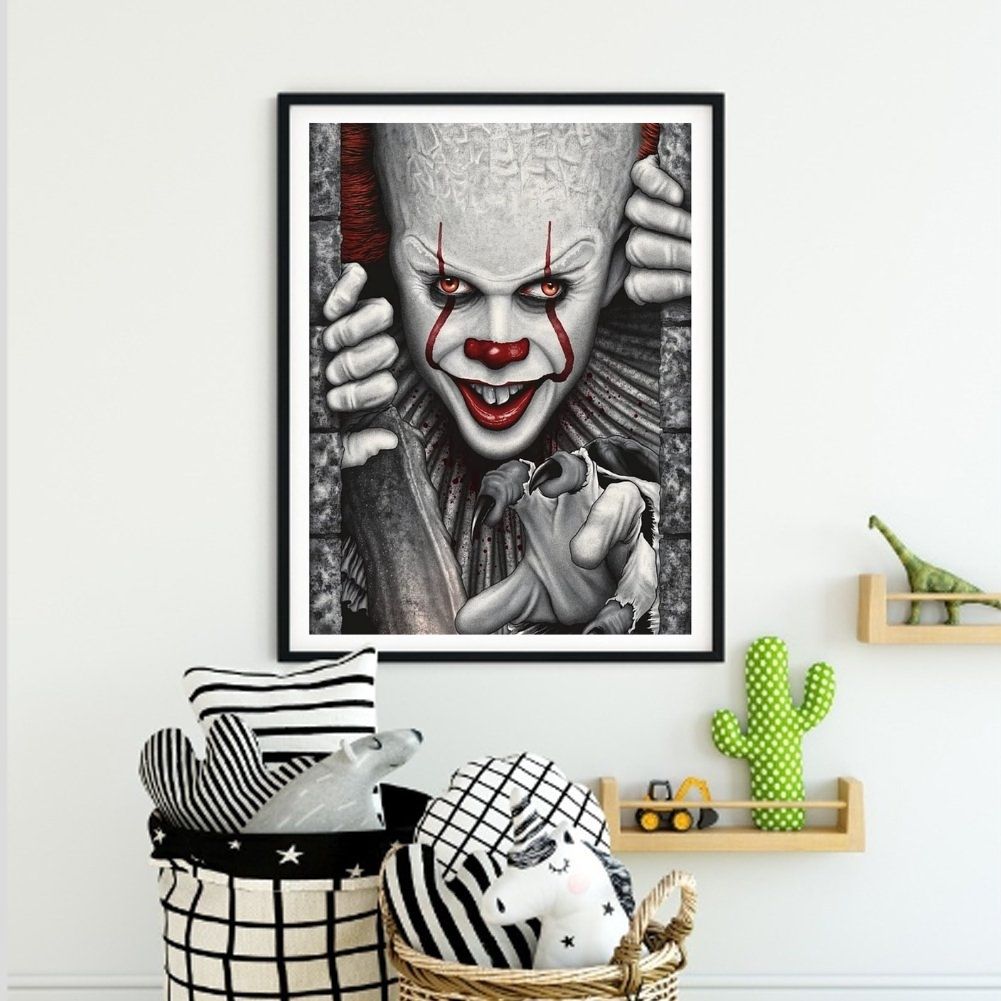 Horror Clown Full Round Or Square Drill Diamond Painting