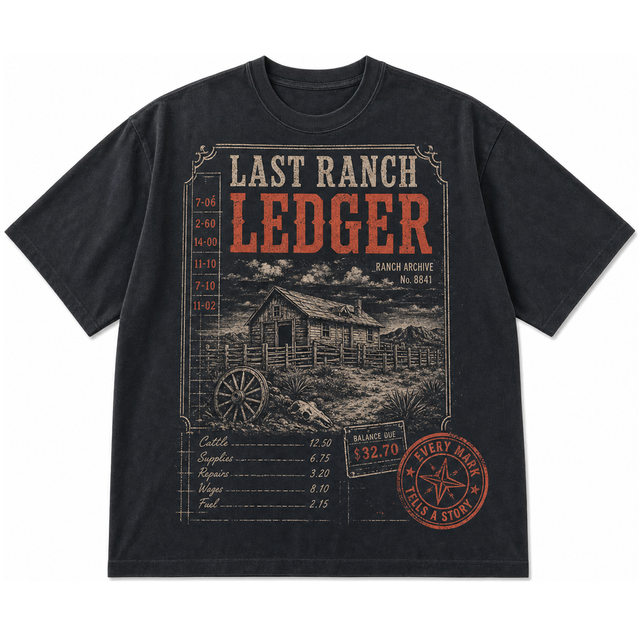 Ranch Ledger Cotton T-Shirt