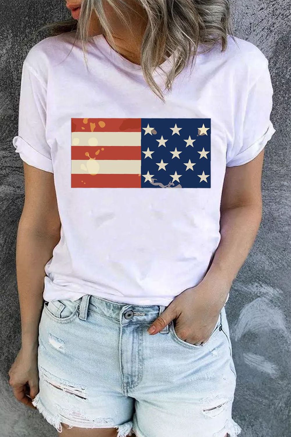 American Flag Short Sleeve Tee