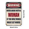  Warning - Vintage Metal Signs(12*16Inch) - Warning