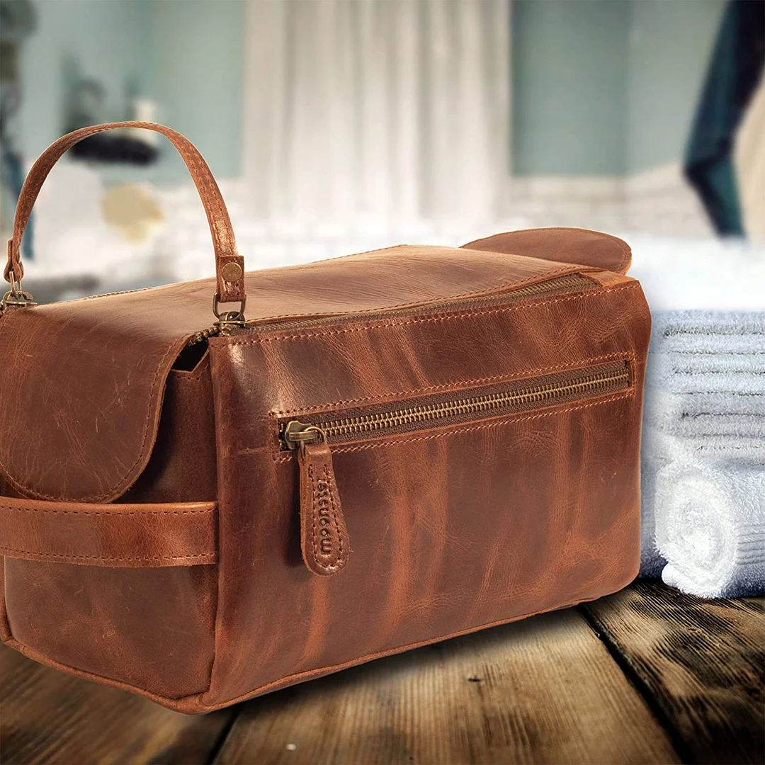 Leather Toiletry Bag For Men - Stylish And Practical