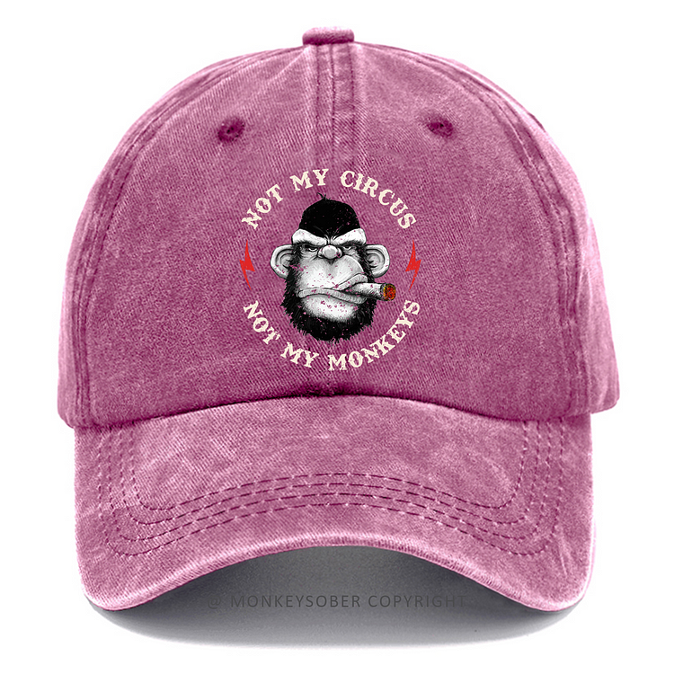 Fishing caps for Womens This is My Circus These are My Monkeys Cap Circus  Monkey Snapback caps for Men