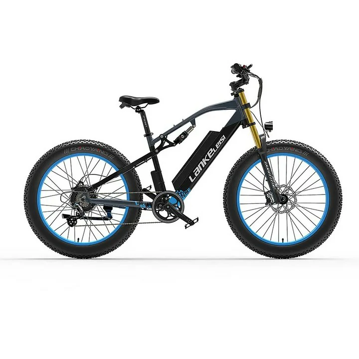 LANKELEISI RV700 16Ah 48V 1000W Electric Bicycle 26inch 42km/h Max speed Max Load 150kg