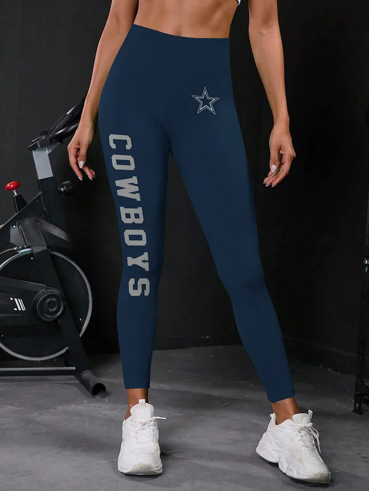 Dallas Cowboys High Waist Push Up Printed Leggings