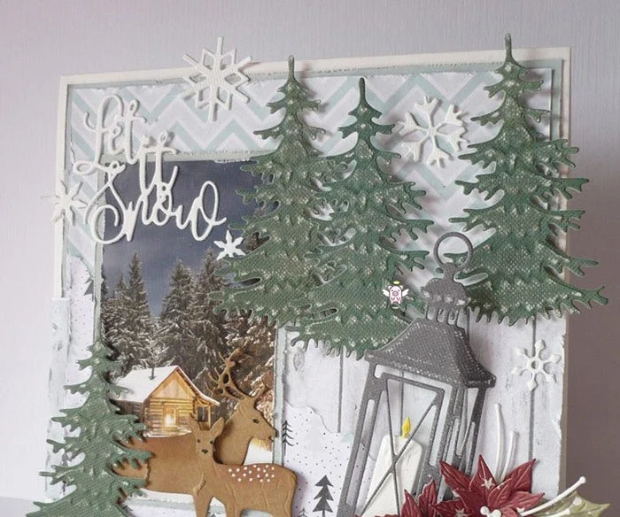 Piggy Craft metal cutting dies cut die mold Christmas tree decoration Scrapbook paper craft knife mould blade punch stencils die