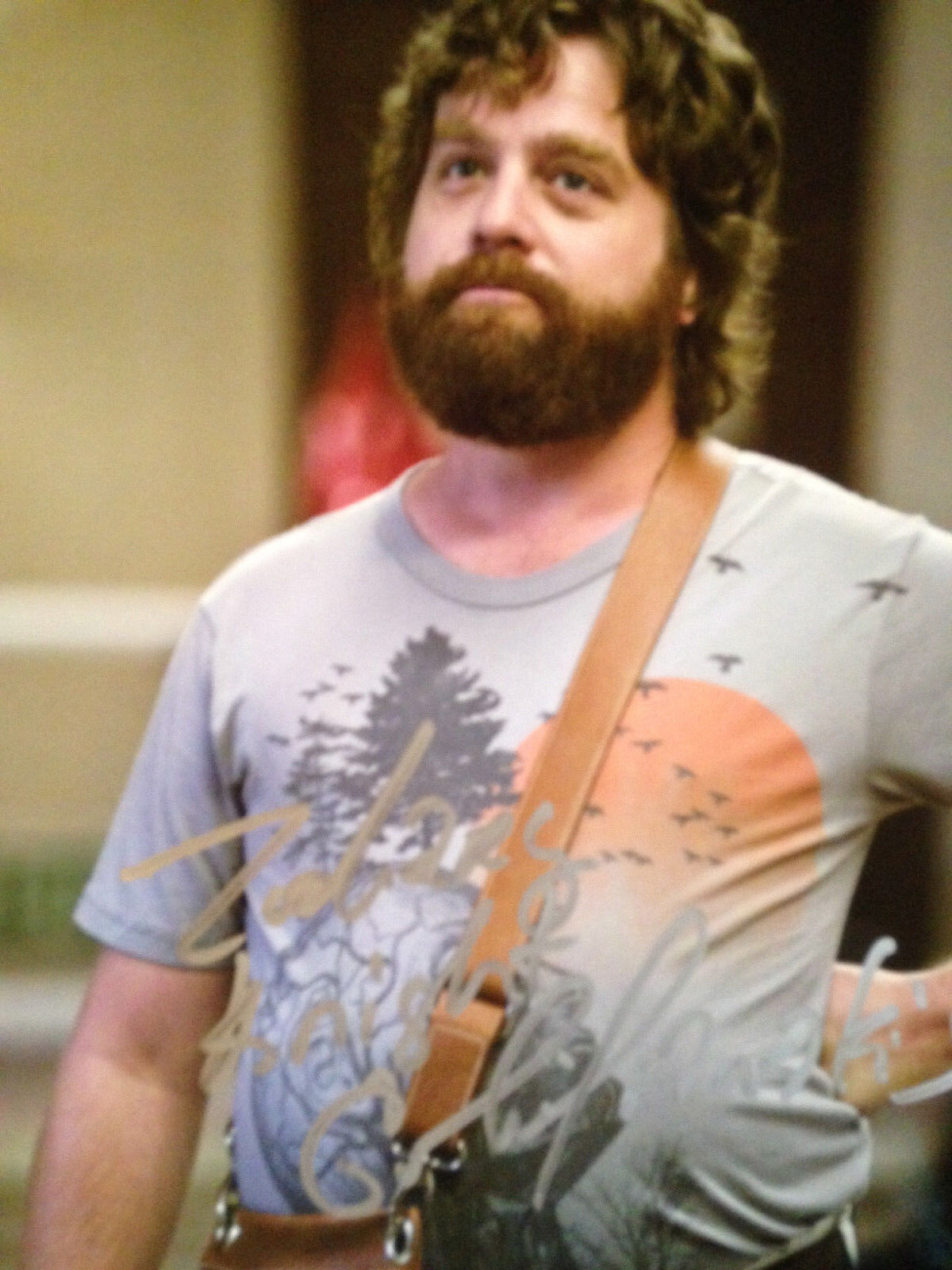 Zach Galifianakis signed autographed 8x10 Photo Poster painting Hangover Full name signature