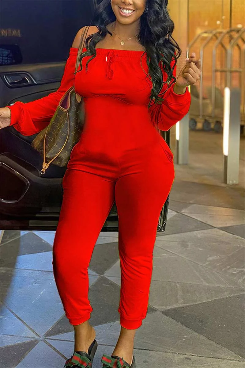 Fashion Casual Solid Color Jumpsuits