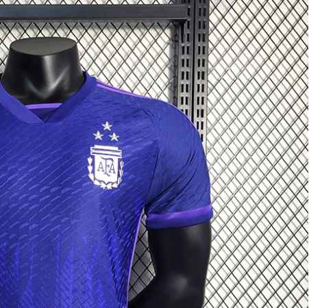 2022 Argentina Away Player Version Men's Football T-Shirt