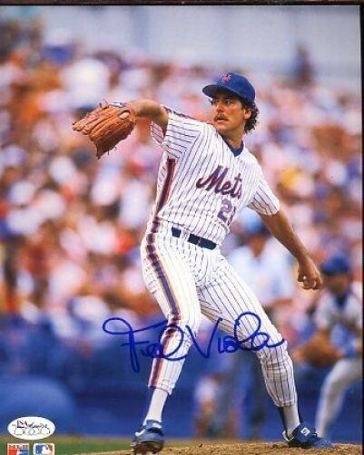 Frank Viola Mets Signed Jsa Cert Sticker 8x10 Photo Poster painting Autograph Authentic