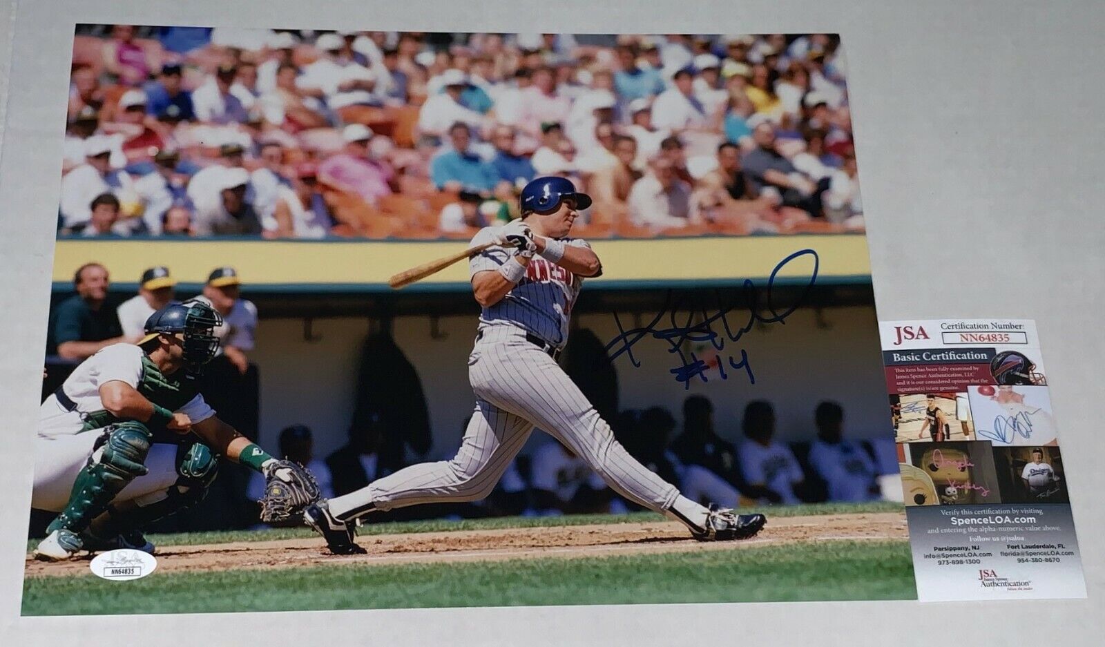 Kent Hrbek signed Minnesota Twins 11x14 Photo Poster painting autographed 3 JSA