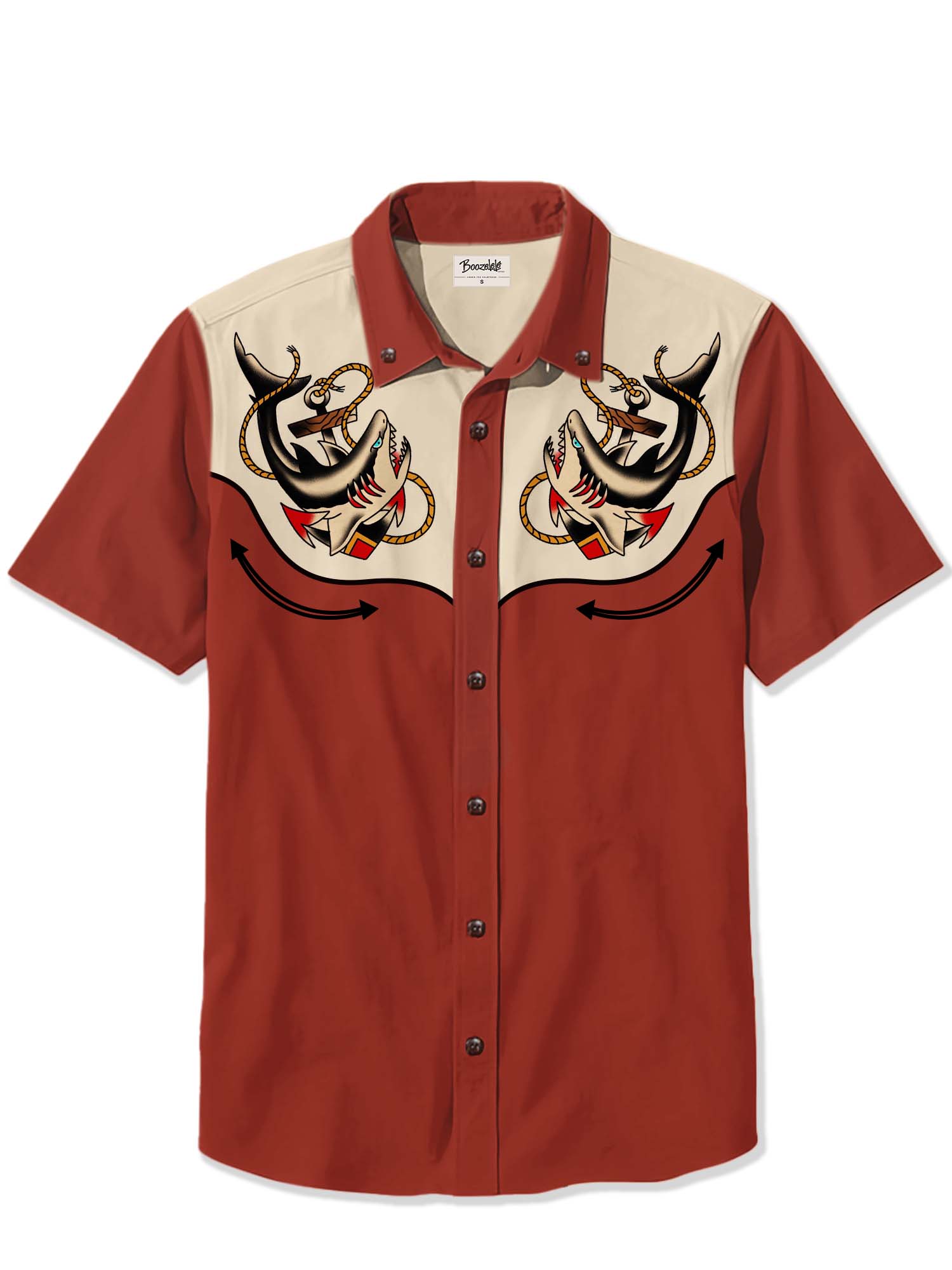 Anchor And Shark - 100% Cotton Shirt