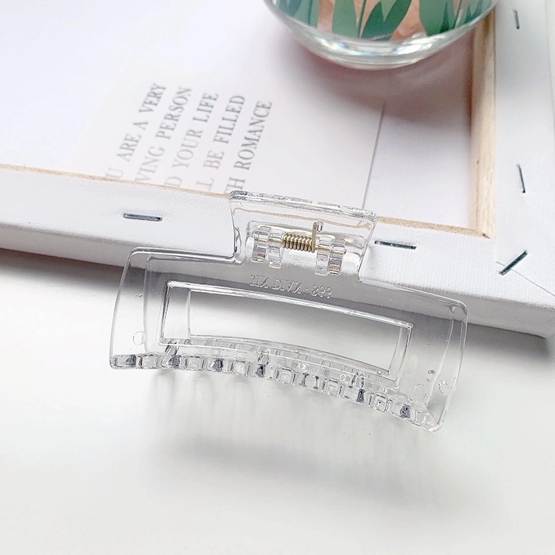 Minimalist Solid Color Resin Hair Claws 1 Piece