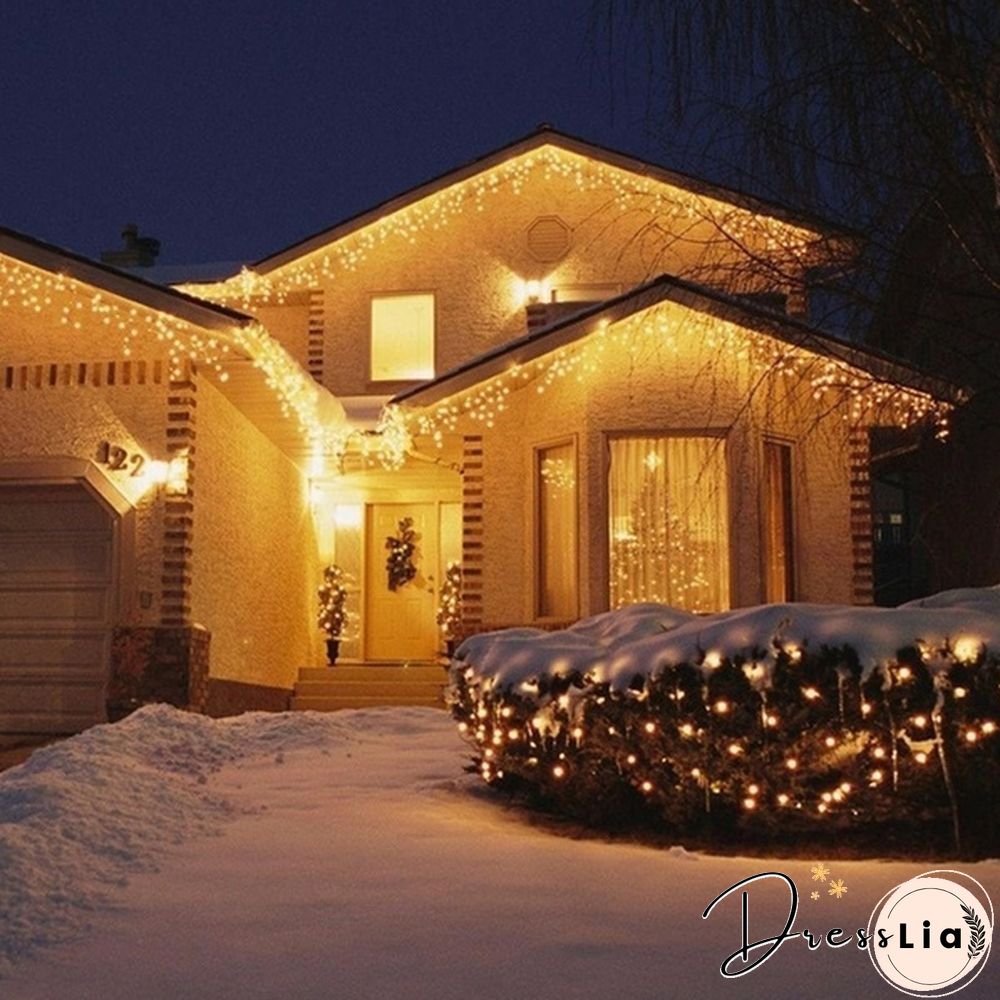 String Light 100/200LED 10M/20M Christmas/Wedding/Party Decoration Lights Garland AC 110V 220V Outdoor Waterproof Led Lamp 4 Colors Led UK/US/EU PLUG