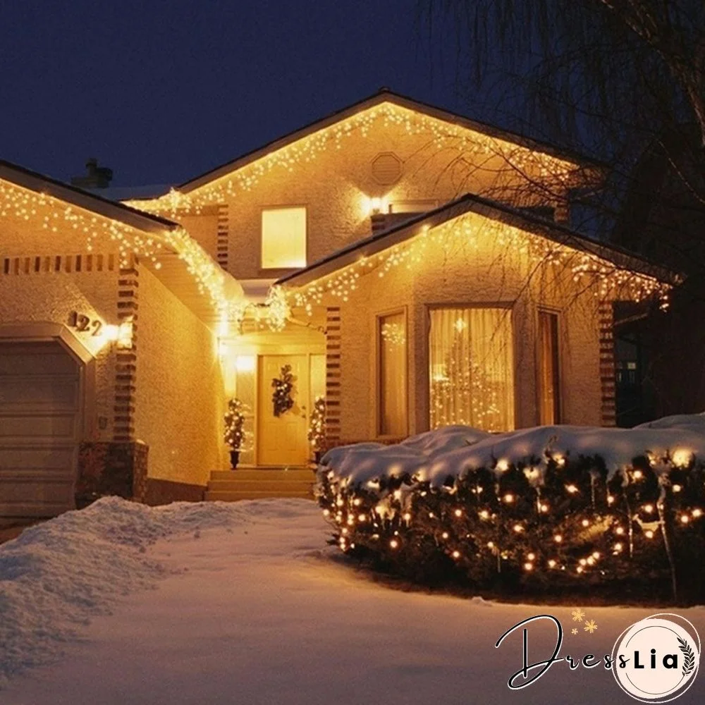 String Light 100/200LED 10M/20M Christmas/Wedding/Party Decoration Lights Garland AC 110V 220V Outdoor Waterproof Led Lamp 4 Colors Led UK/US/EU PLUG