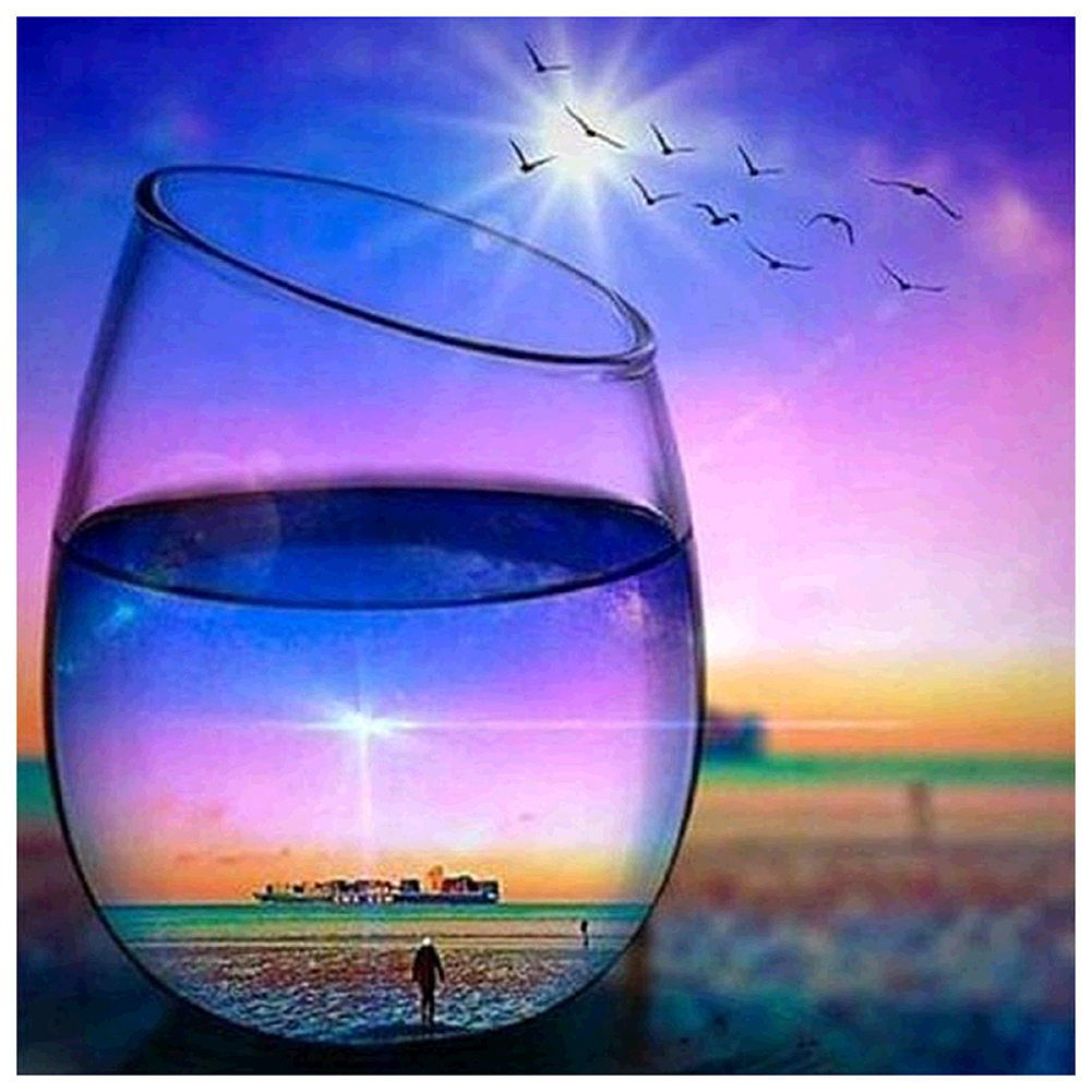 

Cup Scenery - Round Drill Diamond Painting - 30*30CM, 501 Original