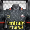 2024/2025 Player Version AC Milan Fourth Away Black Soccer Jersey 1:1 Thai Quality