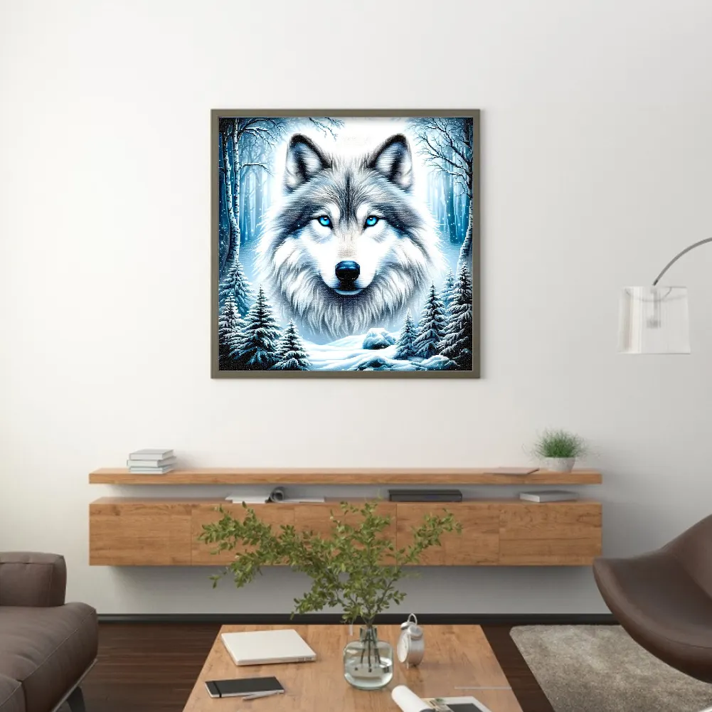 Diamond Painting - Full Round Drill - Wolf(Canvas|40*40cm)