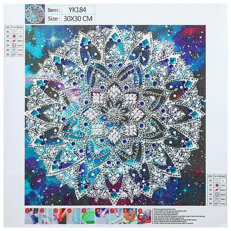 Special-Shaped Diamond Painting - Mandala - 30*30Cm