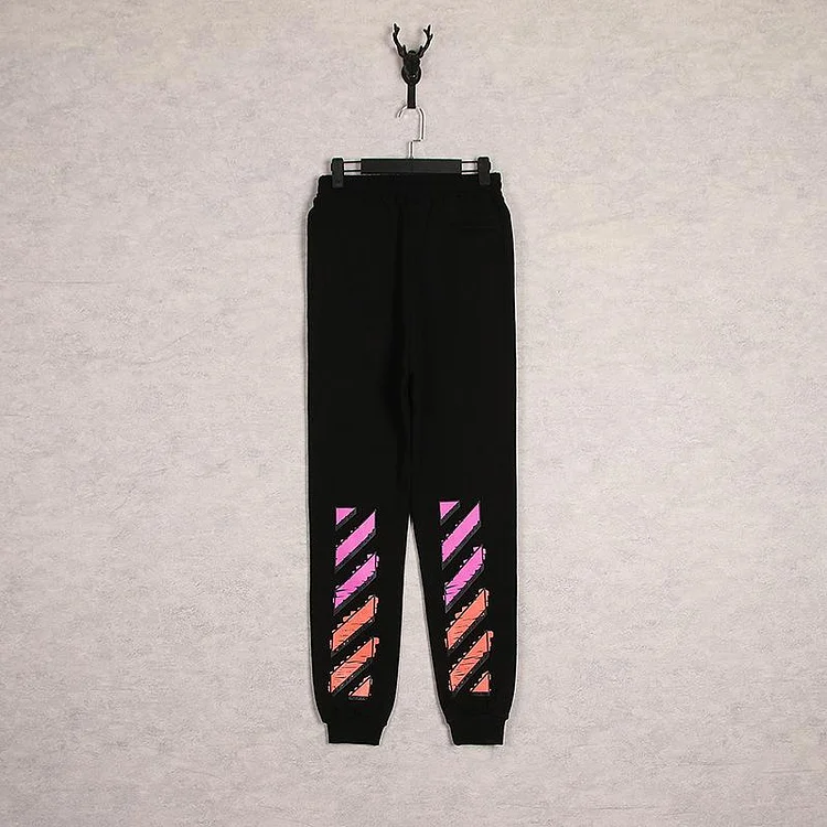 Off White Winter Pants Spring and Autumn Square Casual Trousers Men and Women