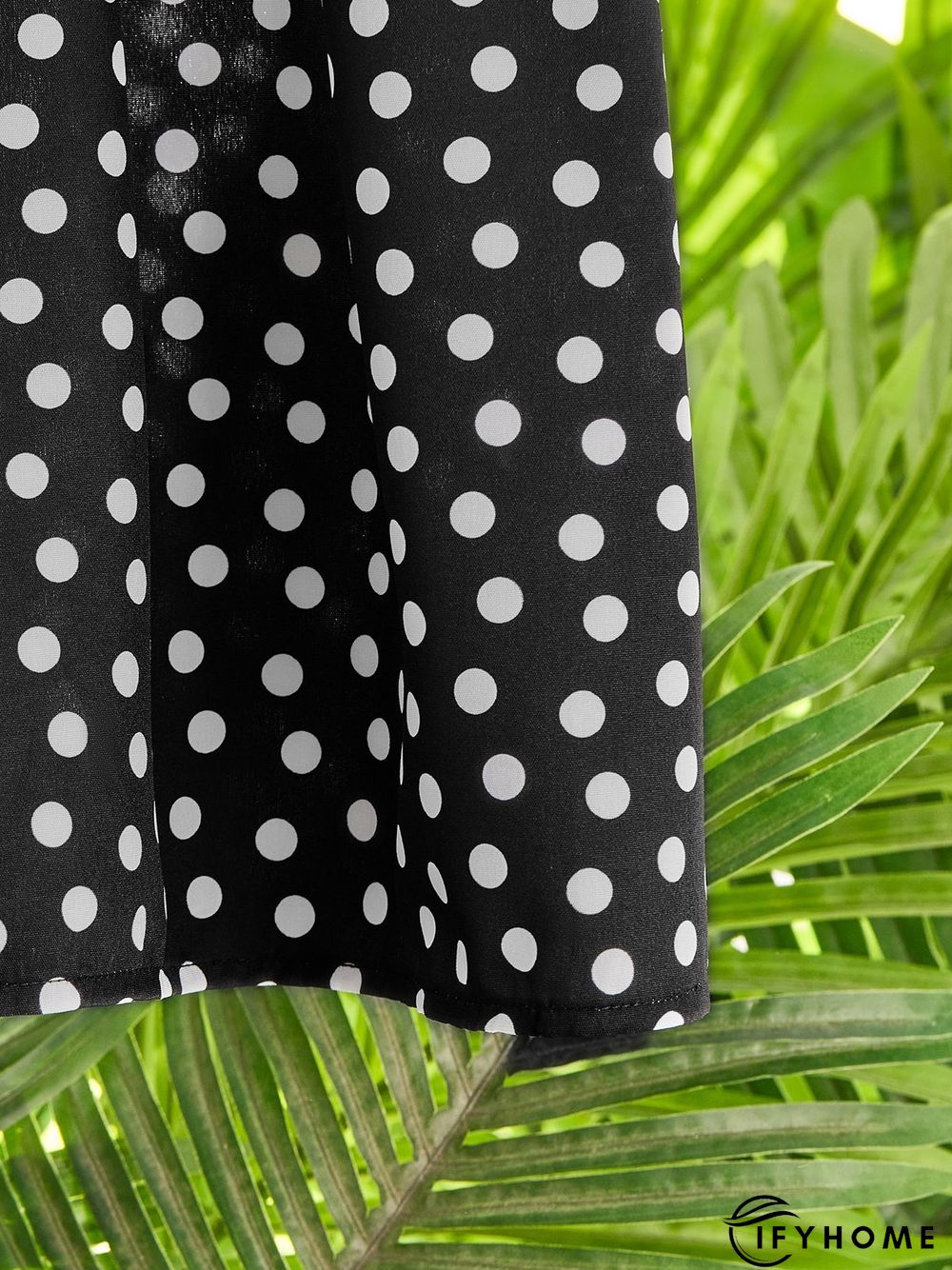 Neck Short Sleeve Cotton-Blend Weaving Dress | IFYHOME