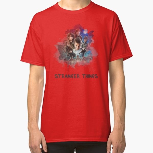 Stranger Things - Canvas Design Men's Fashion Style Casual Cotton Short Sleeve T-Shirt,Size:S-6Xl - Life is Beautiful for You - SheChoic