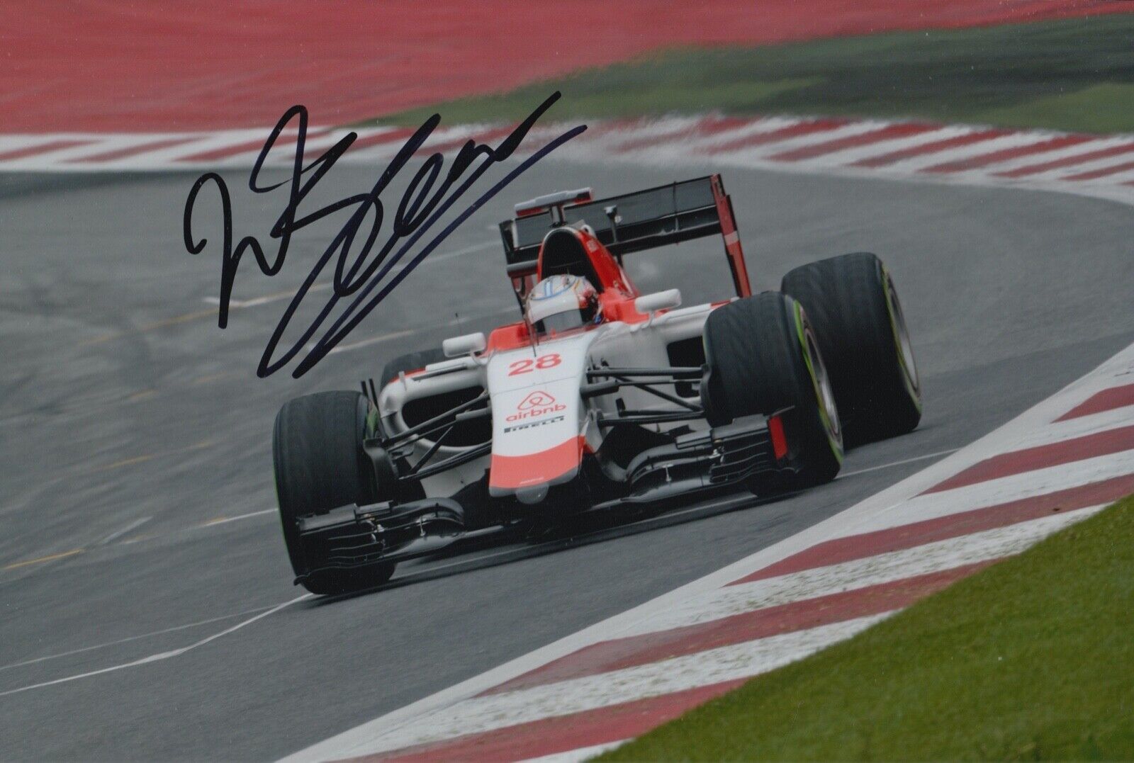 Will Stevens Hand Signed 12x8 Photo Poster painting F1 Autograph Manor Marussia 24