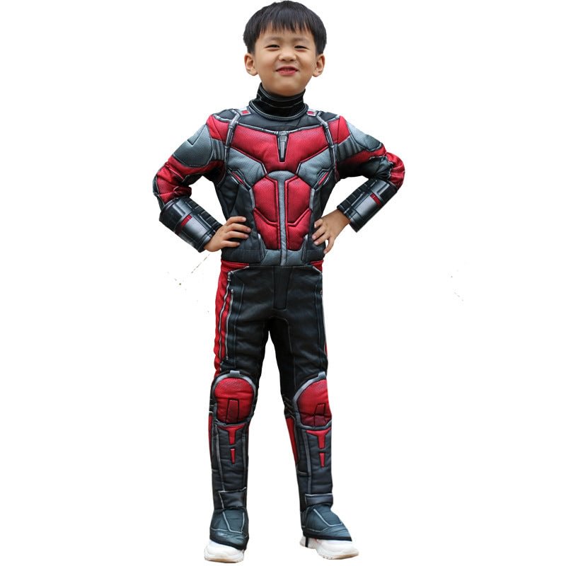 Antman Muscle Jumpsuits Halloween Superhero Costumes for Kids-elleschic