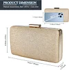 BAIGIO Abendtasche Damen Glitzernd Clutches Bag Elegant Schultertasche fur Hochzeit Party Cocktail Golden