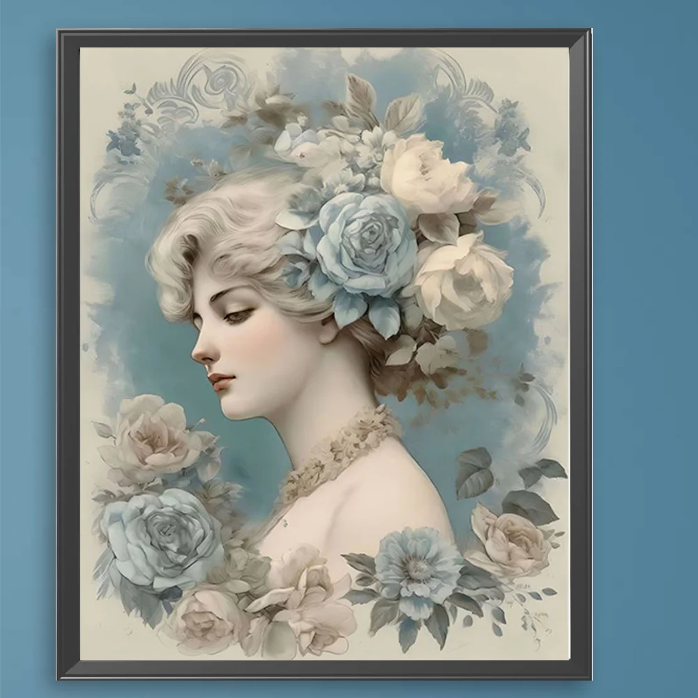 DIY Paint By Number 40*50cm - Retro Rose Girl