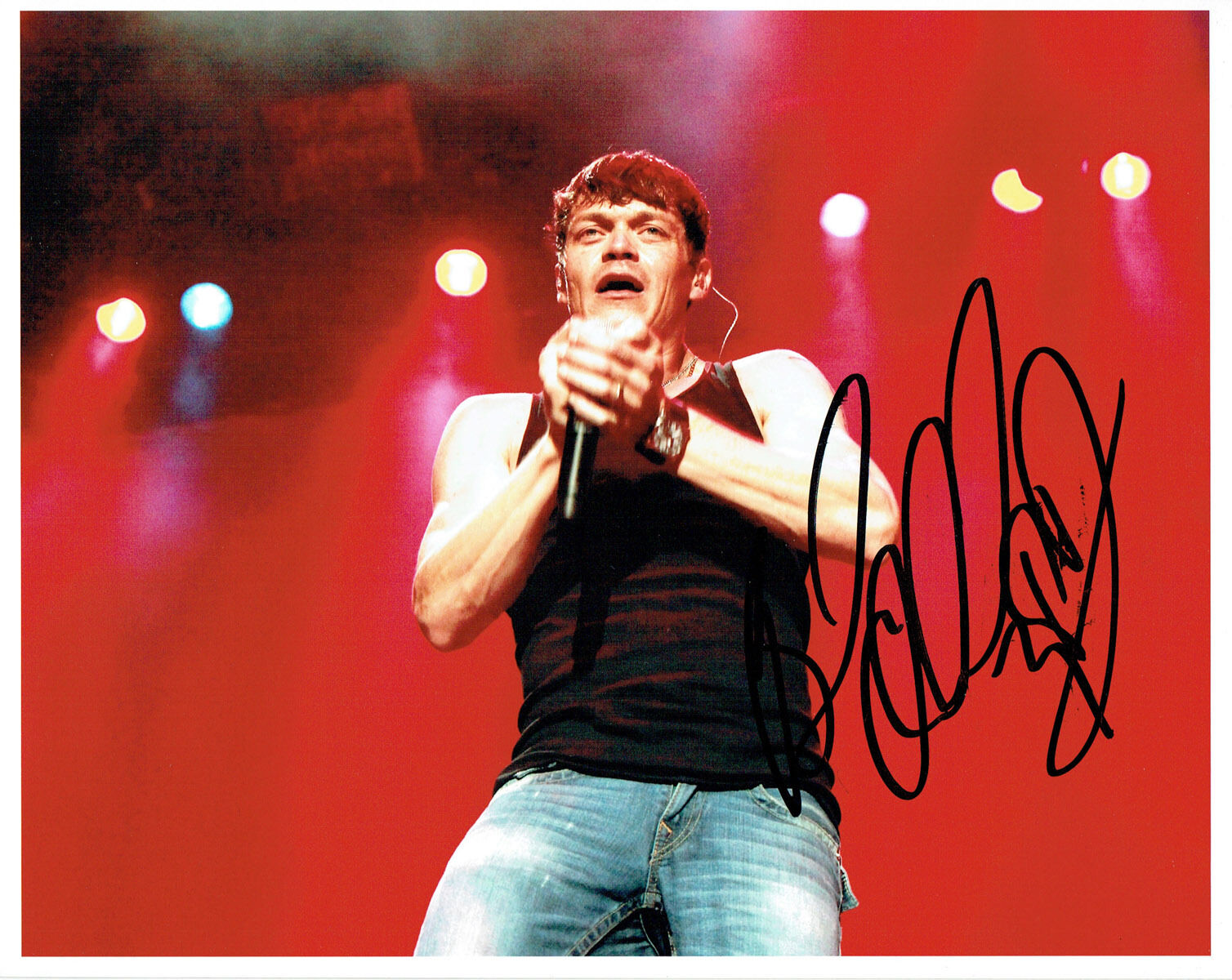 Brad ARNOLD Signed Autograph 10x8 Music Photo Poster painting AFTAL COA 3 Doors Down American