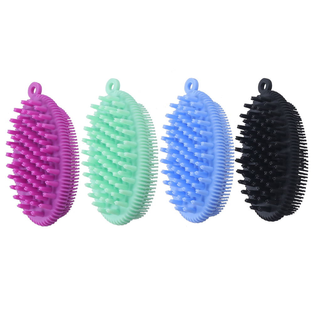 

Silicone Head Body Scalp SPA Massage Brush Shampoo Hair Washing Supplies, Green, 501 Original