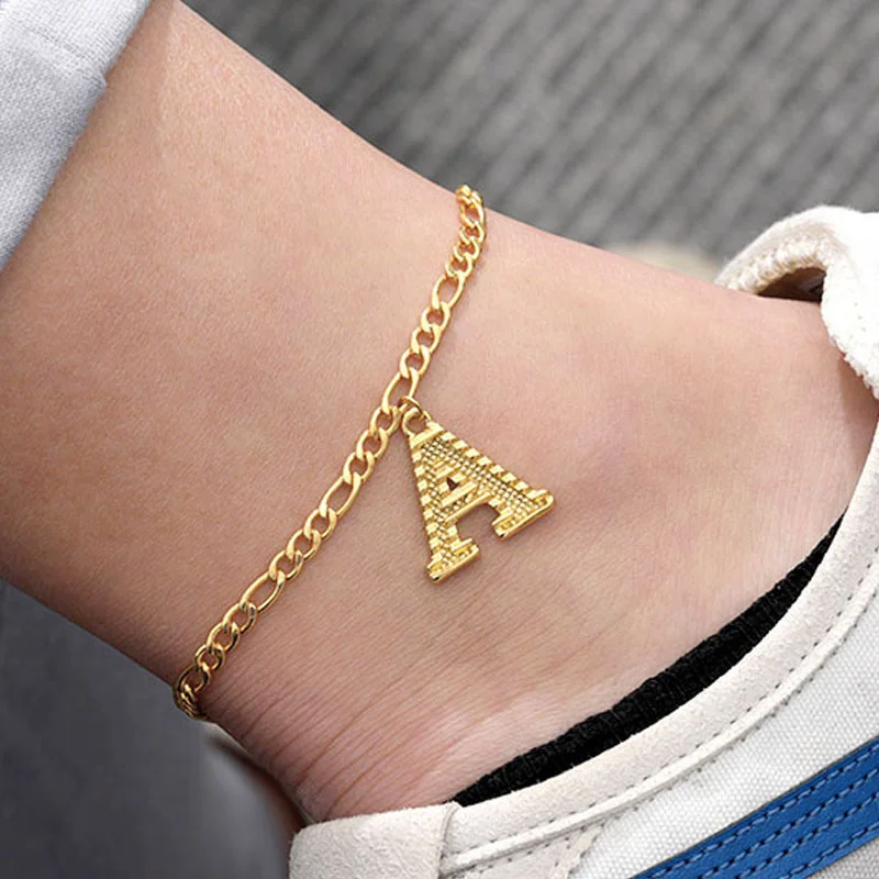 Letclo™ Letter Fashion Anklet letclo Letclo