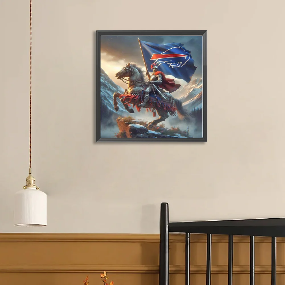 Diamond Painting - Full Round Drill - Buffalo Bills(Canvas|40*40cm)